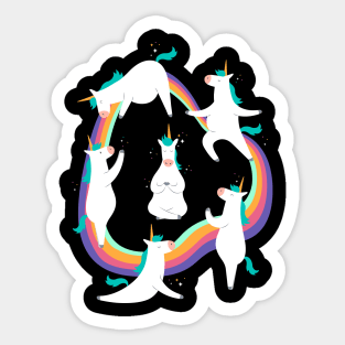 Unicorn Yoga Sticker